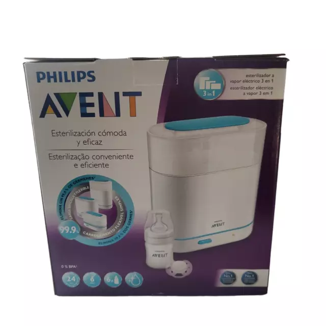 Philips Avent 3-in-1 Electric Steam Steriliser (Bonus Bottle & Dummy) Box Damage
