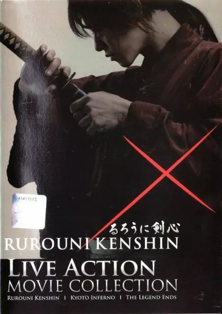 Samurai Rurouni Kenshin Vol 1-95 + Movie +2 OVA +3 Live Action Movie DVD  Eng Sub