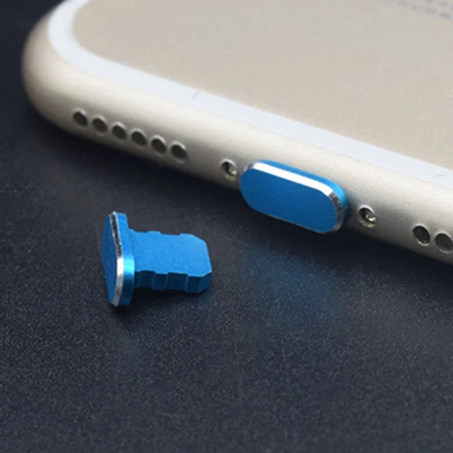 10PCS / Set Universel Smartphone Métal Antipoussière Plug Cap Cache-Bouchon 3