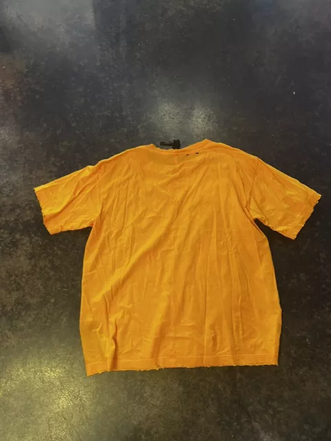 Ben Taverniti Unravel Project Destroyed Creamy Orange Cotton T S