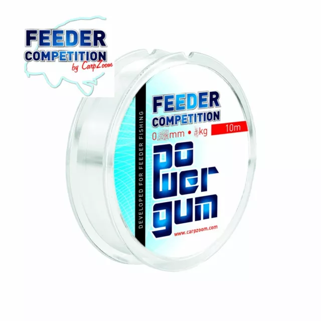 10m FEEDER POWER GUM Feedergum Shock Absorber Feedermontage (0,98 EUR/m)