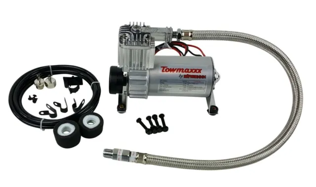 airmaxxx Pewter Utility Air Compressor for Harley Air Ride Suspension bags