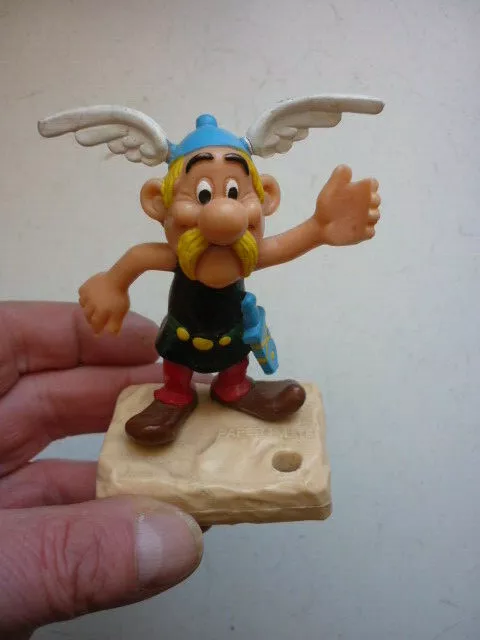Rare   Figurine    Asterix  Papermate /  Publicitaire Pour Sparkasse  1982