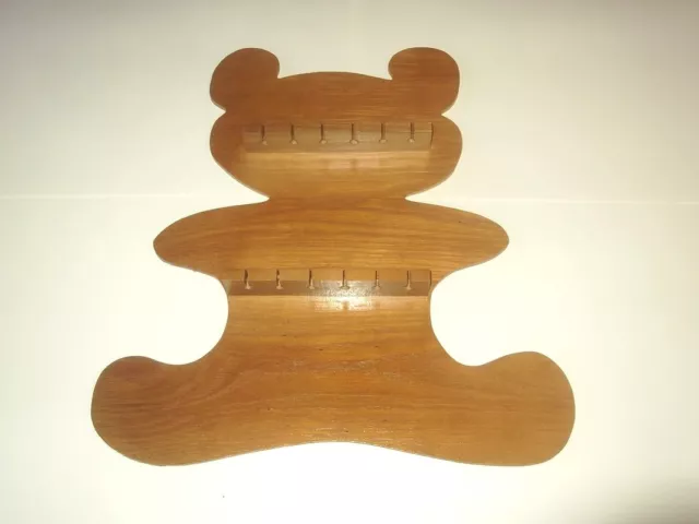 12pc Teddy Wooden Spoon Display Rack ( Pine )( huge range - see list )