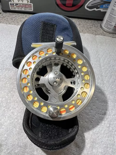 ORVIS BATTENKILL LARGE-ARBOR (4-6 wt) Fly Reel & Unknown Switch Spey Line  5wt $100.00 - PicClick
