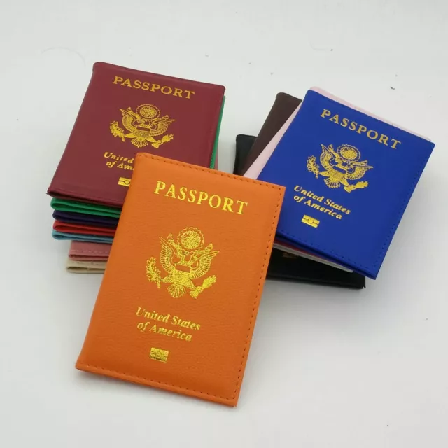 Dedicated USA Travel Passport Holder ID Case Credit Card Wallet Unisex Portable