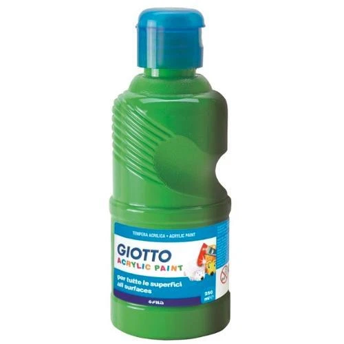 Flacone 250 ml Colore a Tempera Acrylic Paint Giotto Fila colore Verde