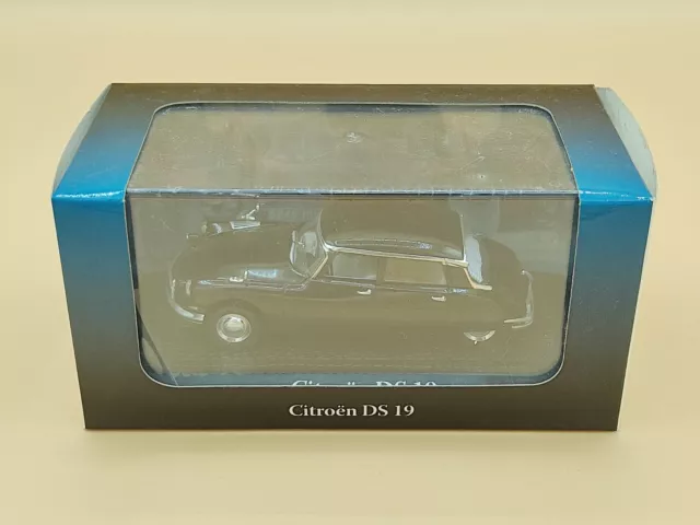 1/43 Citroën DS 19 Noir De Gaulle Attentat du Petit Clamart 1962 IXO Atlas