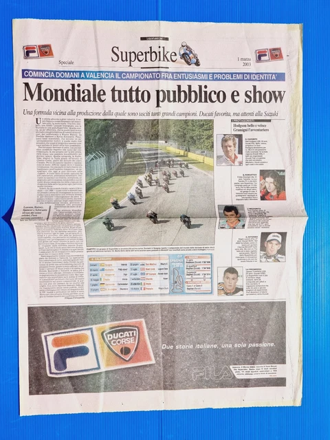GAZETTA DEL SPORT 18 AVRIL 1993 GIOVANNI PARISI YURI CHECHI