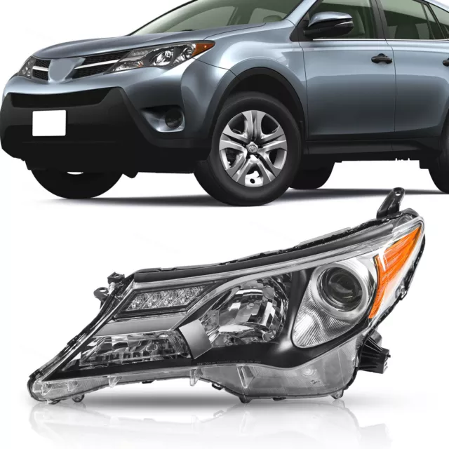 For 2013 2014 2015 Toyota RAV4 RAV-4 Halogen Headlight Headlamp Left Driver Side