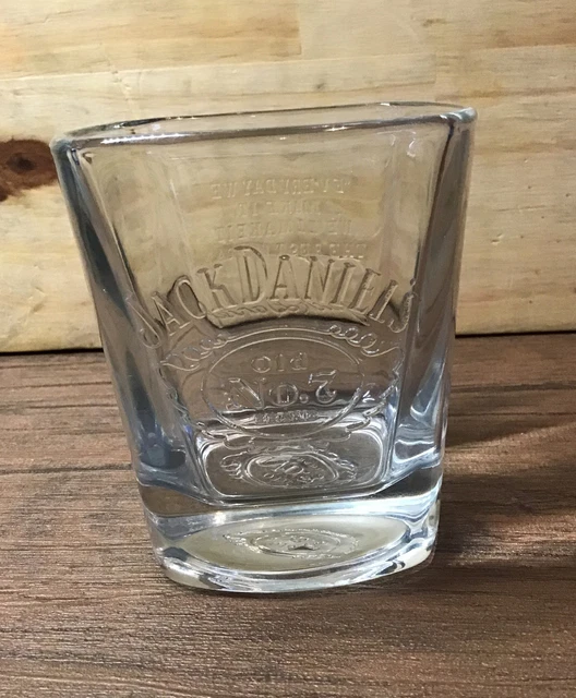 JACK DANIELS OLD No. 7 Whiskey Glass 3 1/2" Tall £12.28 PicClick UK