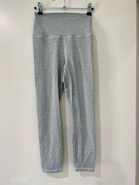 Nimble High Waist Activewear Stretch Leggings Heather Gray Size 8