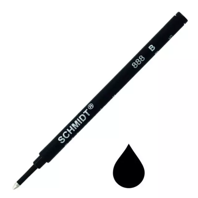 Waterman SCHMIDT Compatible Rollerball Pen Refill 888 F or M - BLACK BLUE RED 2