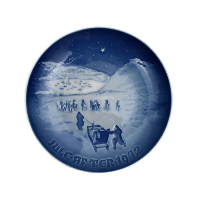 Bing and Grondahl Jule After 1972 Christmas In Greenland Plate Juleplatte 7 1/4"