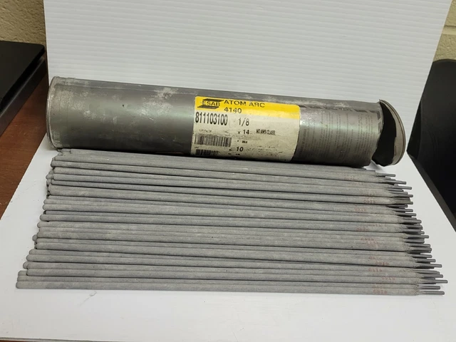New 8.11Lbs 113Pcs Esab Atom Arc Welding Electrode 4140 811103100 1/8X14