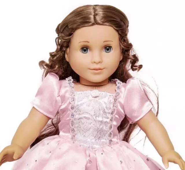 18 Inch Pink Princess Doll Dress fits American Girl Doll or Our Generation 2