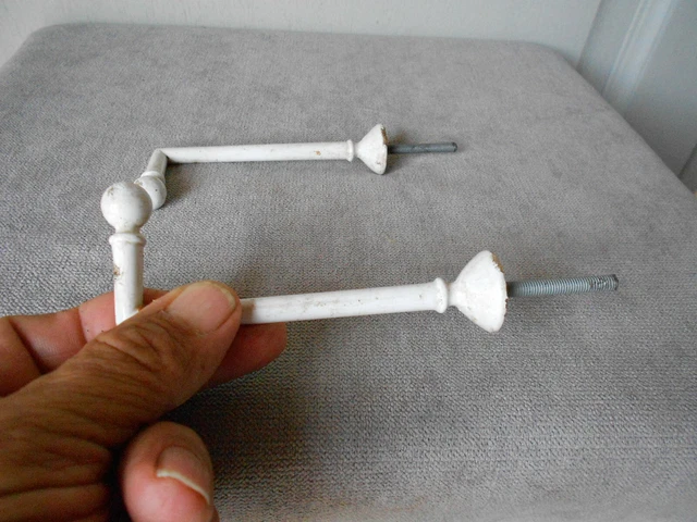 PAIR  french Vintage  metal Curtain Tie backs Hooks
