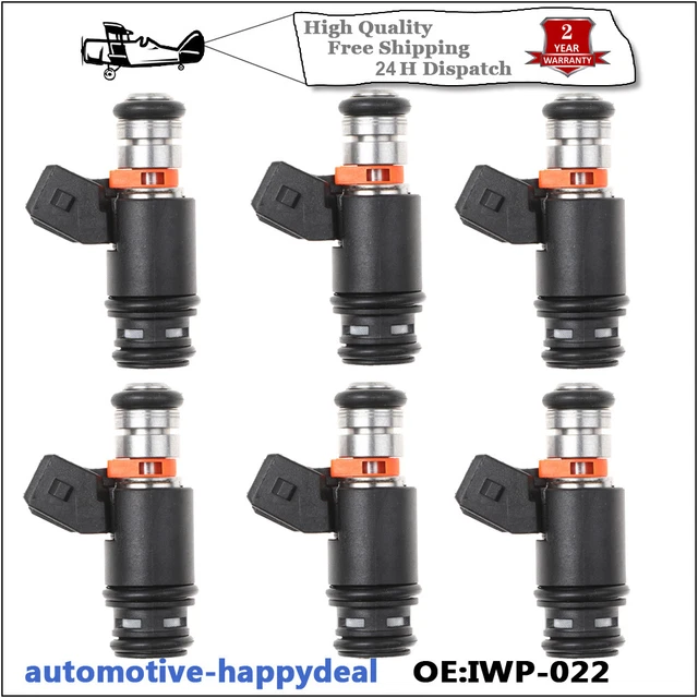 6PCS FUEL INJECTOR IWP022 Fits For Volkswagen VW Golf Jetta EuroVan 2.