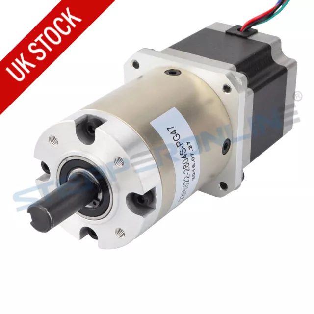 47:1 Planetary Gearbox Nema 23 Gear Stepper Motor 2.8A for CNC Mill Lathe Router