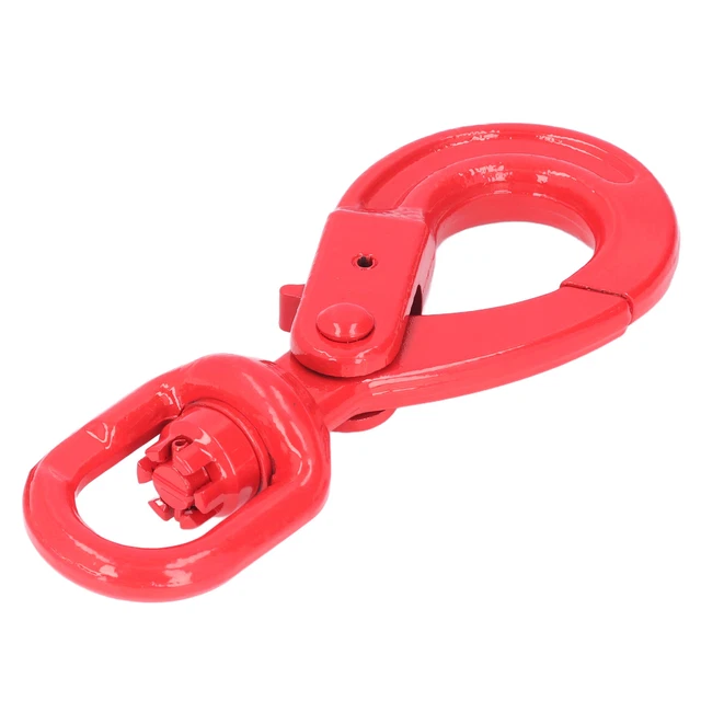 Ganci rotanti di sicurezza autobloccanti vernice gancio gru acciaio forgiato