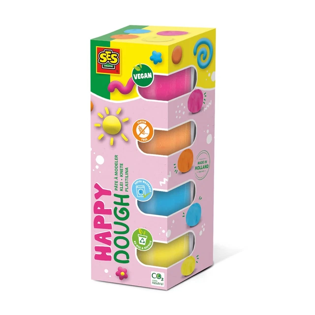SES Creative 00512 Feel Good Dough-Happy (4x90gr)