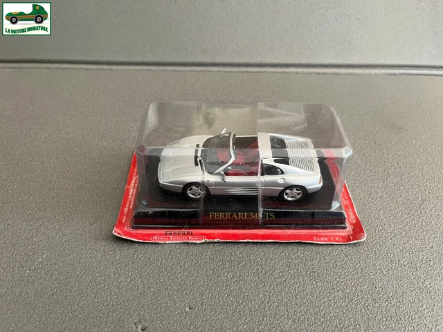 Miniature Ferrari 348 TS Argentée 1/43 Par Altaya Ixo - Occasion, Très Bon état