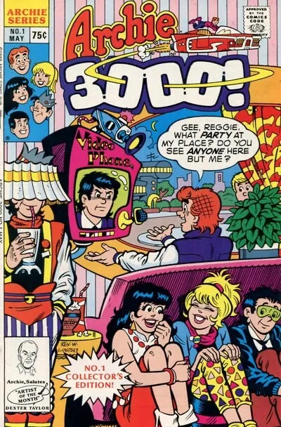 ARCHIE 3000 #1 F/VF, Direct, Archie Comics 1989 Stock Image