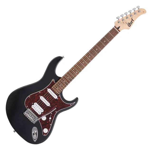 B-WARE Cort G110 Black Open Pore E-Gitarre Tremolo HSS Single Coil Schwarz