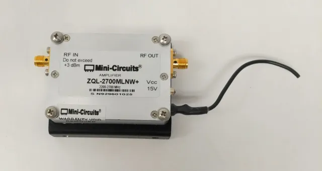 Mini-Circuits ZQL-2700MLNW+ RF Low Noise Amplifier 2.2 to 2.7 GHz 50Ω SMA Female
