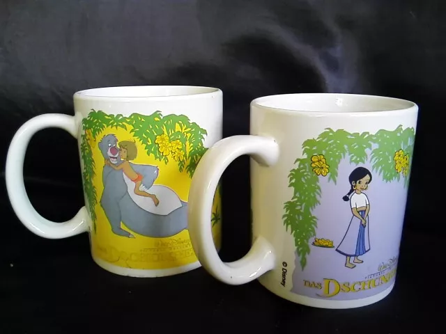 2x TASSE Walt Disney DAS DSCHUNGELBUCH 2 Kaffeetasse Sammeltasse Mowgli Balu Bär