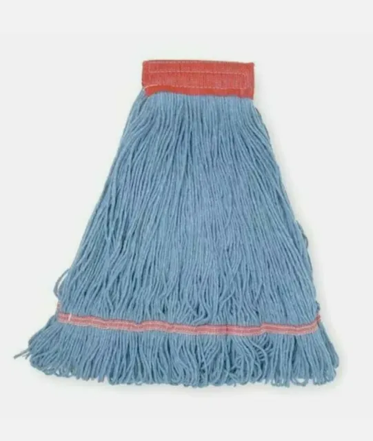LOT/ 2 TOUGH GUY 1TYP6 4-Ply Cotton Wet Mop, Looped, Blue