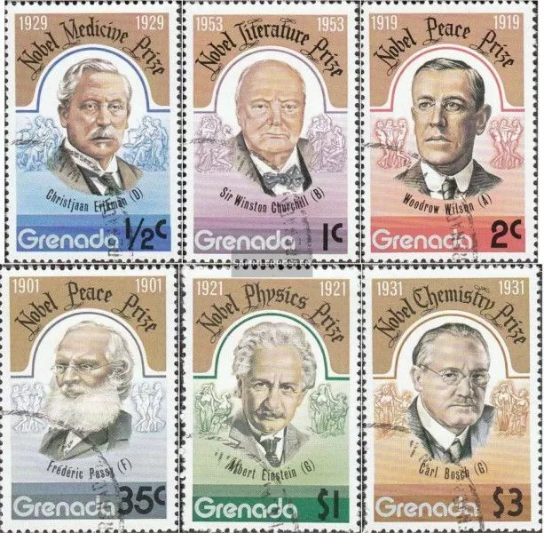 Grenada 865-870 (completa Edizione) usato 1978 75 Anni Premio Nobel