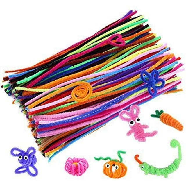200 StüCk ZufäLlige Farben Pfeifenreiniger Chenille Stem 6Mmx12 Zoll für DI3860