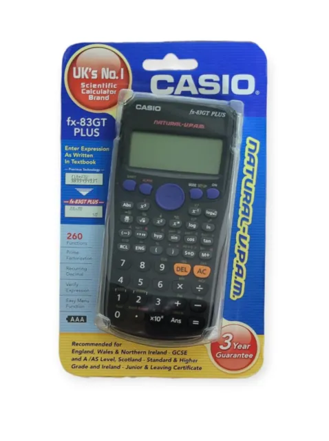 Casio fx-83 GT Plus | Taschenrechner | identisch mit Casio fx 82 DE Plus | NEU