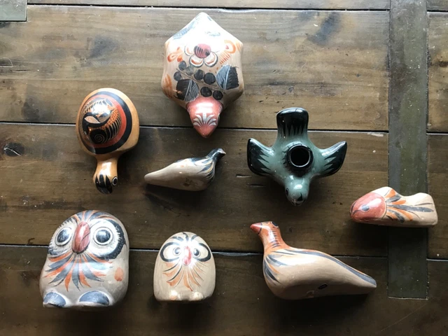 Lot of 8 Tonala Pottery Pieces