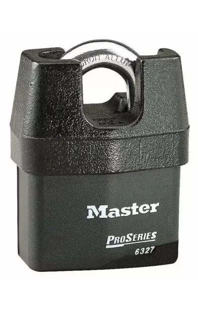 NEW Master Lock Pro Series 6327 Indoor Outdoor Shrouded Padlock High Security