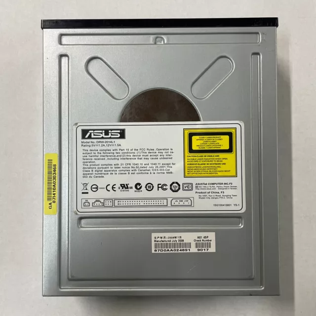 Asus DRW-2014L1 Dual Layer CD DVD+RW IDE Optical Disk Drive Light Scribe Burner