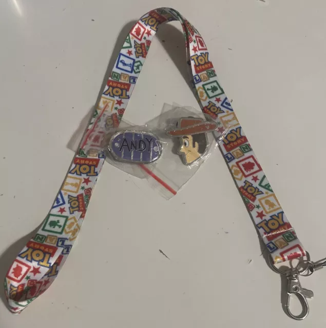 Disney TOY STORY only Pins lot of 2 & Lanyard