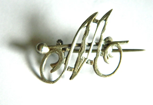 Jolie Broche Argentée FLAM - Made In France - Vintage