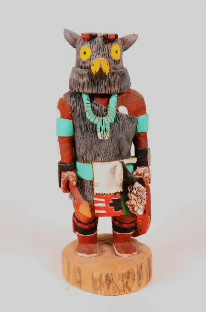 Hopi Scheech Owl  Kachina / Katsian Doll - 1 Piece Carving