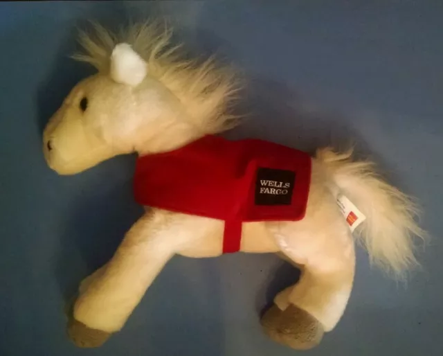 WELLS FARGO white horse pony legendary Snowflake plush stuffed toy animal gift W