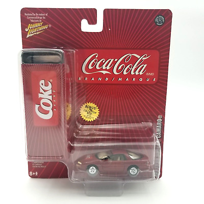 Johnny Lightning Coca Cola 1998 Chevy Camaro Muscle w/ Tin Collector Box *READ*