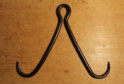 Antique Style Wrought Iron Gambrel Butchers Game Hook Meat Beam Handmade