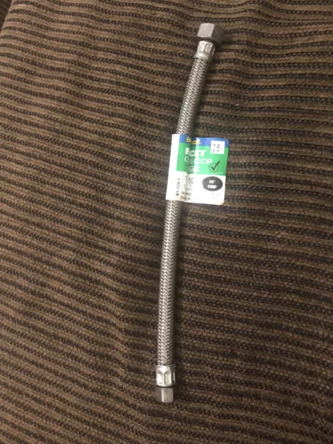 Braided Faucet Connector 3/8" Compression x 1/2" IP x 12" Long (9/9/2020)