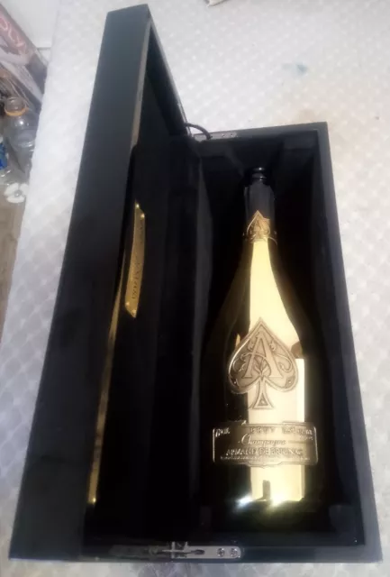 Ace Of Spades 750ml Armand De Brignac France Brut Champagne Empty Bottle W/Case