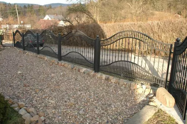 Railing Zaun Geländer Schmiedeeisen Handarbeit Klassische Zäune Garten M199 Neu