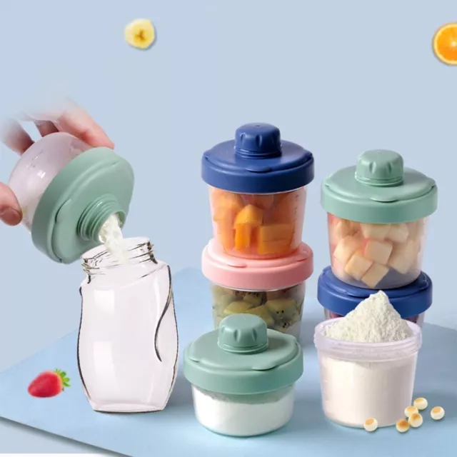 PP Three-layer Baby Formula Box Compartment Storage Jar  Food