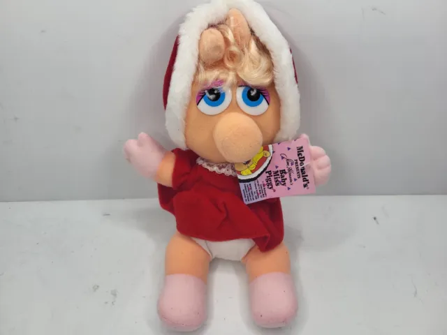 McDonalds Baby Miss Piggy Plush Jim Hensen 10" 1988 Muppet Babies w/ Tag B3