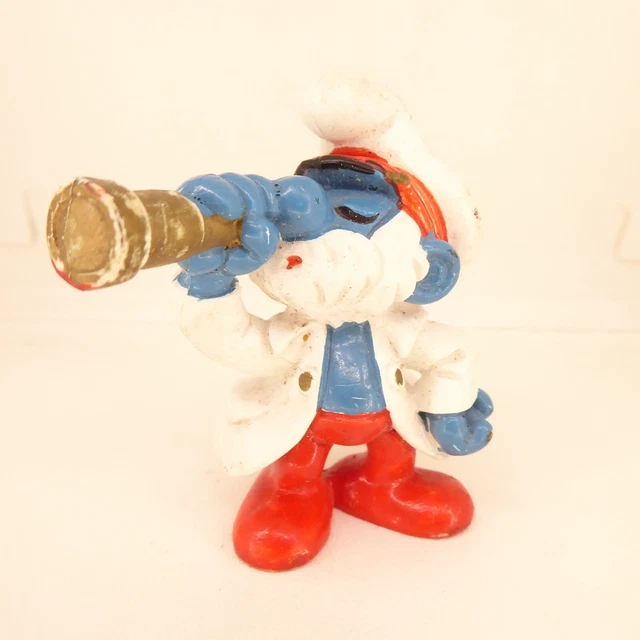 Figurine Schtroumpf : 20141 CAPITAINE version Bleu - TBE (Smurf Puffi