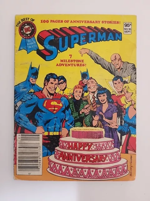 BEST OF DC BLUE RIBBON DIGEST No. 16 Superman Sept 1981 5.5 Fine